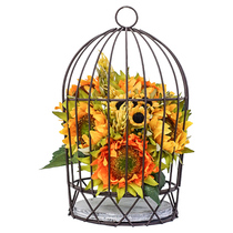 Restaurant Wall Decoration Wall Adornment Hanging Veranda Gangway Hotel Wall Living-room Pendant Wall Decorated Bird Cage small