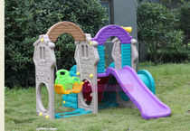 Promotional childrens indoor combination slide Family childrens amusement facilities Multi-function combination slide Plastic castle