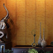 Simulation grass woven wallpaper three-dimensional bamboo woven bamboo curtain Retro nostalgic living room restaurant hotel classical personality bar wallpaper