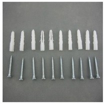 Plastic expansion pipe and self-tapping screw expansion plug expansion bolt with barbed 6mm