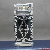 German Sillems cross 925 enamel single-sided engraving smoke bucket lighter 1988S 