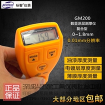 Biaozhi Coating thickness gauge Composite paint film paper thickness gauge Coating measurement GM200