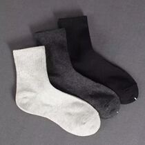 Dingsheng foreign trade new comfortable hemp cotton blend Zhongbang cotton leisure sports socks mens socks W049