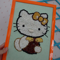 Tianyi incense grain paste handmade DIY seed painting hello kitty jam paper with photo frame A