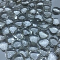 Heart-shaped white crystal A11A-1 bare stone ring face GIA national inspection identification study specimen gem specimen