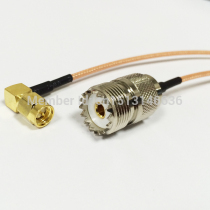 SMA  Male  Right Angle To  UHF Female Jack RG316 Coaxial Cab