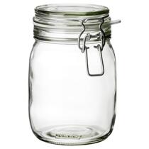 Shanghai confused IKEA Corken jar with lid clear glass 1 liter