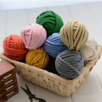 DIY handmade fabric accessories color knotted rope knot belt pull woven rope cotton rope