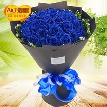 Birthday Flowers Express National Blue Demon Ji Rose Flower Shop Send Flowers Beijing Wuhan Guangzhou Shenzhen Chengdu Baotou
