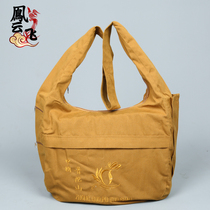 Monk clothes monk clothes Crescent bags men and women cross canvas Buddhist monk bag Buddhist bag Monk worship Buddha