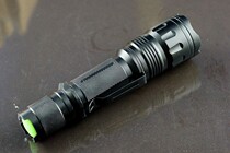 New focus flashlight shell zoom copper ring end face conductive