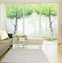 Electrostatic glass sticker with adhesive self-adhesive living room balcony office glass sliding door frosted transparent window sticker