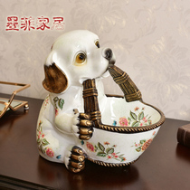 Creative fruit plate key storage plate set for home American decoration modern living room home European coffee table ornaments