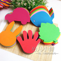 Nursery Color Handmade Fold Paper Early Teaching Cut paper Foam Sponge Paper Review bar Decoration Can Be Posted 24 slices