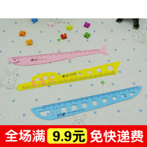 Japanese and Korean creative cute fish train modeling ruler 15CM18CM ruler student school supplies prize