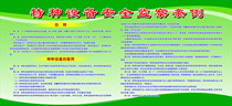 Special equipment safety supervision regulations poster display board special equipment slogan special equipment wall chart