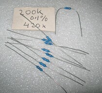 200K B 0 1% 0 25W blue typing precision resistor 1 1 yuan