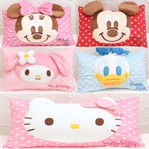 Cartoon three-dimensional pillowcase thick plush single pillowcase cute bedding