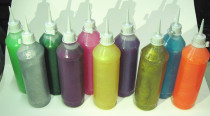 DIY handmade ginkle glue 10 color glitter glue glitter glue with gold powder silver powder glue pen