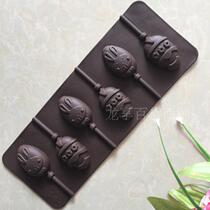 Export to Europe and the United States quality Easter egg rabbit silicone lollipop mold