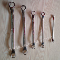 Shida hardware tools Fully polished double plum wrench glasses wrench Auto repair machine repair household tools board