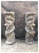 Panlong stone pillar blue stone high relief package old spicy high 85 diameter 28cm