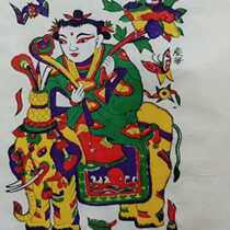 New Year woodblock New Year good luck