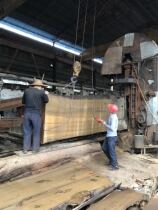 Myanmar teak wood slab