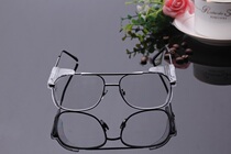 Metal frame safety visual wing protective glasses anti-impact and wind-proof experiment can be equipped with myopia glasses presbyopia
