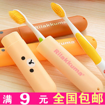 2245 Cartoon Easy Bear Travel Portable quality toothbrush cover box breathable anti-bacteria protection box