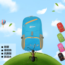 Mountaineering bag folding backpack outdoor mens and womens travel cycling backpack light travel can store 28L skin bag