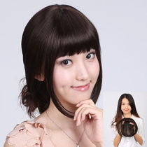 Jie drip wig bangs invisible wig cover white head no trace additional hair replacement block bangs wig piece
