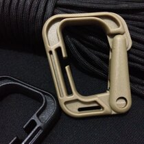 Foreign Trade Goods Source Mouth Type Buckle Square Buttoned Plastic Steel Material Outdoor Items Mountaineering Buckle Tactical Hanging