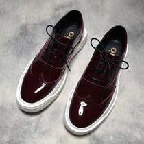 Lefu shoes mens spring summer new shoes mens Korean version of the trend youth inside the high casual shoes British wild leather