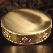 Soda Ji Kwen design pure copper repair plate eight auspicious repair Manza plate chassis diameter 10 5cm exquisite workmanship