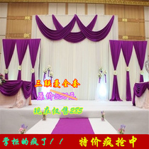  New promotional wedding sand curtain stage background decoration custom hotel curtain ice silk background cloth background Booman