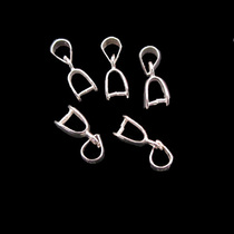 925 sterling silver melon seed buckle necklace joint connection buckle clip accessories Jade buckle accessories Jade buckle accessories
