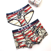 Capricorn couple underwear sexy cotton cartoon tide pants mens boxer ladies triangle cotton 3865 5865