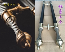 European style Chinese antique glass door handle Modern hotel solid wood door handle handle 1035