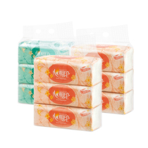 (heart phase print) DT200 Classic series Soft pumping 2 floors 200 cramps 9 packs Napkins Toilet Paper Toilet Paper pumping 500