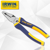  Owen IRWIN steel wire pliers Imported vise Kessel pliers 8 inch multi-function pliers partial mouth oblique mouth pliers household