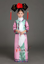 Gege dress daughter Tong Dong Qing Dynasty flag dress Manchu princess dress Court stage dress Photography performance dress Girl costume