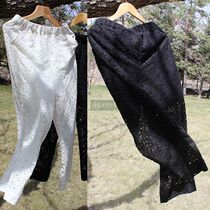 Remembered lace leggings loose comfortable size multi-color