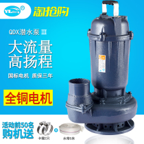 Submersible pump household pumping 220V pump agricultural well water small pump 380V Suction Pump Bottom suction 1 inch