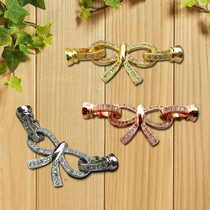 Multifunctional single-row buckle pearl necklace joint 925 silver accessories multi-row chain buckle micro-inlay zircon