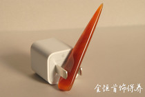 Brazilian agate stick wipe silver stick large agate polishing knife gold and silver jewelry polisher 8cm long