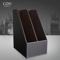 High-end business desktop file magazine finishing storage box two-column storage seat Office supplies special price