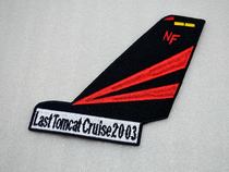 The final male cat cruise VF-154 Black Knights Vertical Tail Vertical Badge