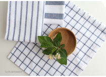 Japanese cotton and linen plaid placemat Table mat Insulation mat Bowl mat cover cloth Tableware mat Western napkin napkin