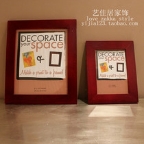 Crown export real wooden creative photo frame frame frame photo frame European combination wall 7 inch 10 inch clearance